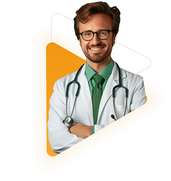 A smiling doctor