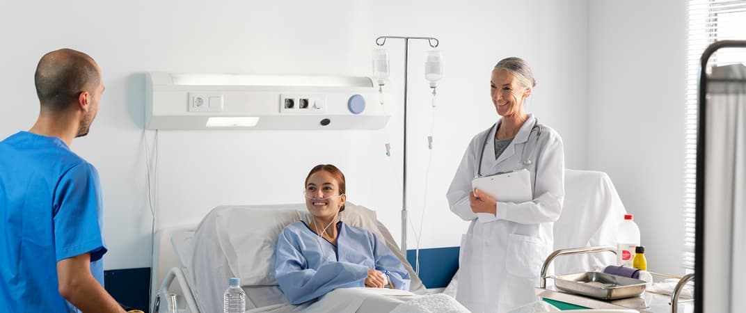 doctor in background